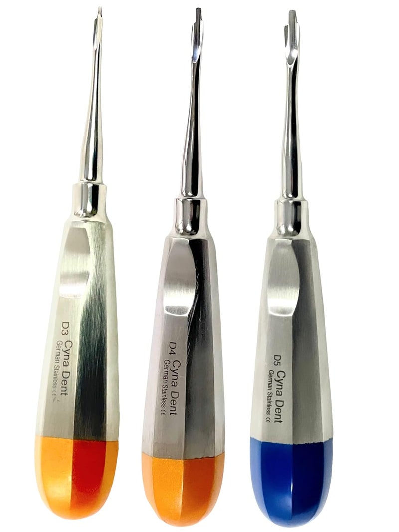 artlab -Premium Dental Elevators Etracting Extraction Osteotome Periotome Luxating Elevator Apical Spade Cryer Proximator Elevator Oral Implant, Root Extraction (Proximator 3,4,5MM) - Image 2